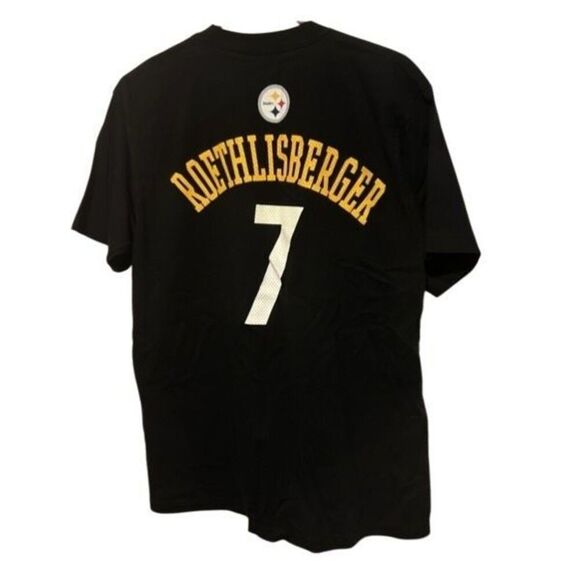 Pittsburgh Steelers Ben Roethlisberger Size Medium Reebok T-Shirt - Picture 4 of 5